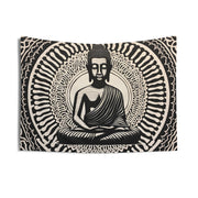 Peaceful Buddha Sgraffito Tapestry