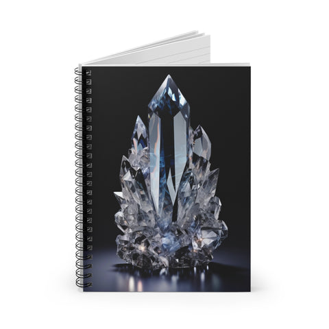 Crystal Harmony Spiral Notebook - Clear Quartz Edition