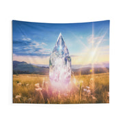 Sunlit Crystal Monolith - Indoor Wall Tapestries
