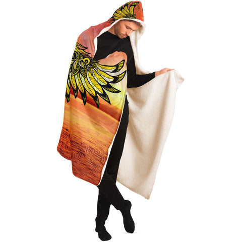 Sunset Phoenix - Hooded Blanket - By Jester Featherman