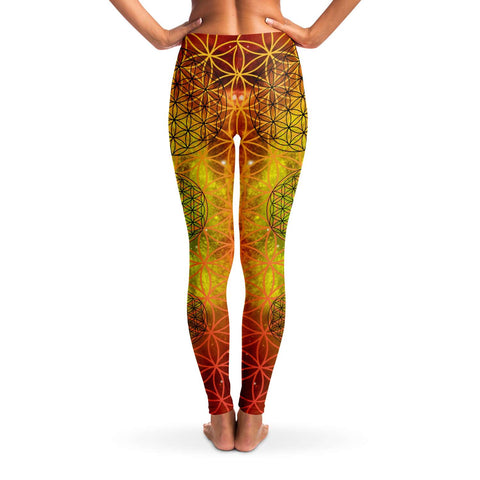 Sacred Universe - Flower of Life Unisex Leggings - By Jester Featherman