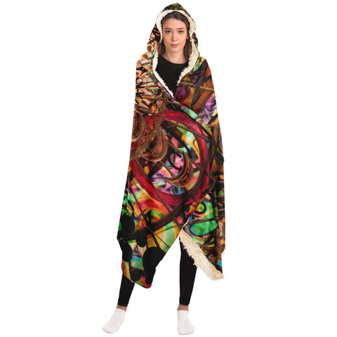 Eye of the Storm - Hooded Blanket - By Light Wizard