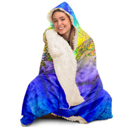 Rainbow being - Hooded Blanket - By Jester Featherman