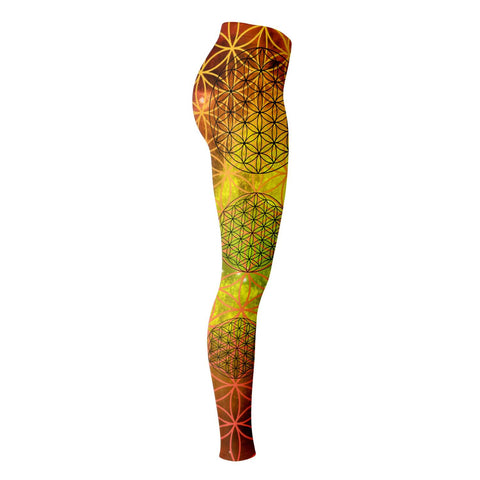 Sacred Universe - Flower of Life Unisex Leggings - By Jester Featherman