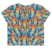 Sunset Aura - All-Over Print Crop Tee - By Jester Featherman