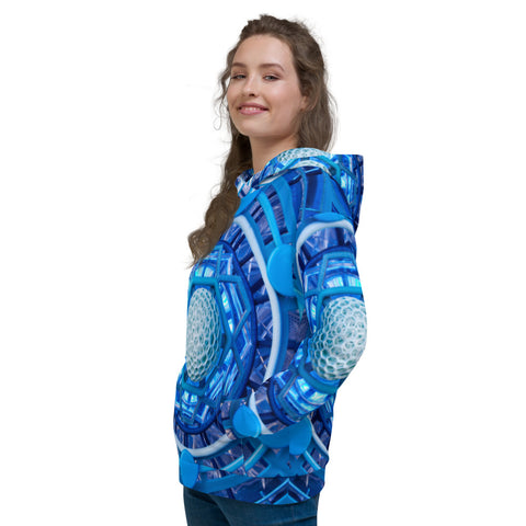 6d Model All over print Unisex Hoodie - By Light Wizard