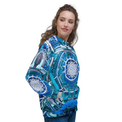 Water Dragon Unisex All over Print Hoodie - By Light Wizard