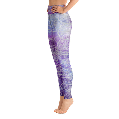 Metatrons Purple Universe - Yoga Leggings