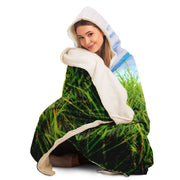 Grass and Ocean - Hooded Blanket - By Jester Featherman