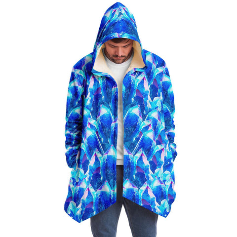 Cobalt Aura Crystals - Hooded Cloak - By Jester Featherman