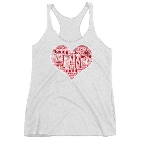 I AM Loveable, Loving and Loved - Women's Racerback Tank