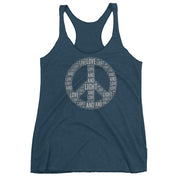Love Light and Peace - Women's Racerback Tank