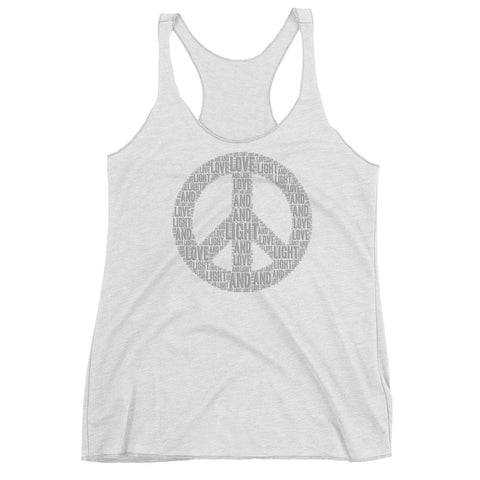 Love Light and Peace - Women's Racerback Tank